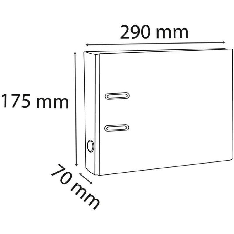 Classeur à levier cartonné Exacompta A5 - Dos 7 cm