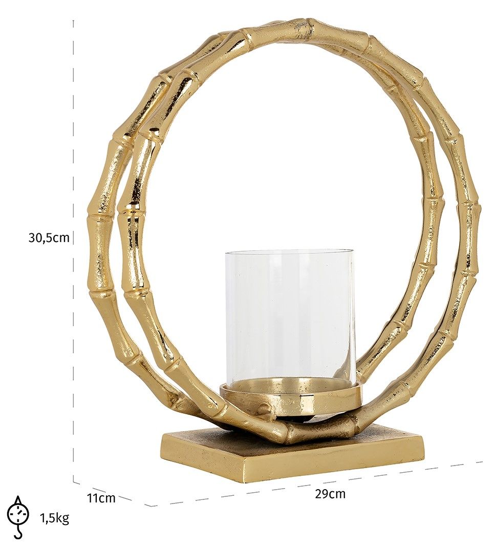 Windlicht 211587 groot Merlyn B29 x D11 x H30.5 cm