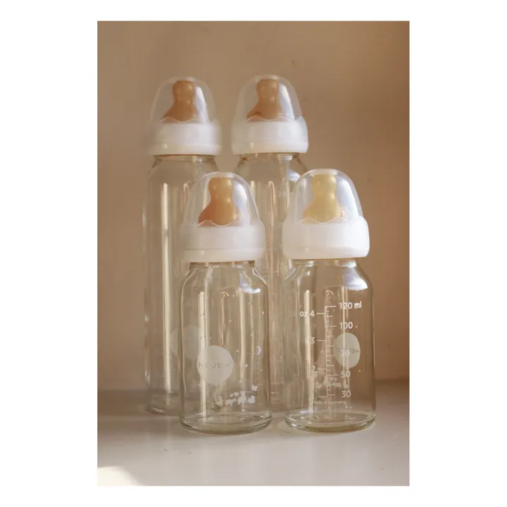 Hevea Biberons en verre borosilicate 120ml - Lot de 2