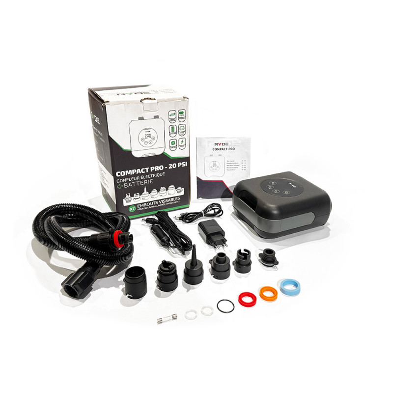 POMPE ELECTRIQUE E-PUMP COMPACT PRO RYDE 20 PSI + BATTERIE