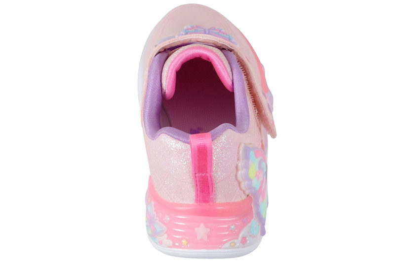 SKECHERS S LIGHTS - BUTTERFLY BLISS PINK GLITTER SHOE