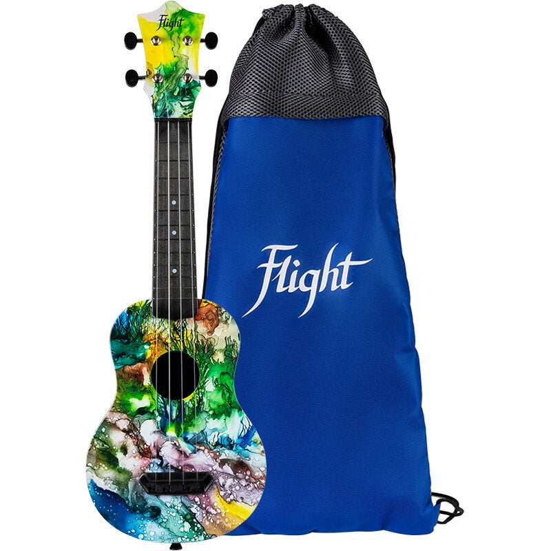 Flight Ultra Travel Series UTS-42 Underwater kunststof sopraan ukelele met hoes