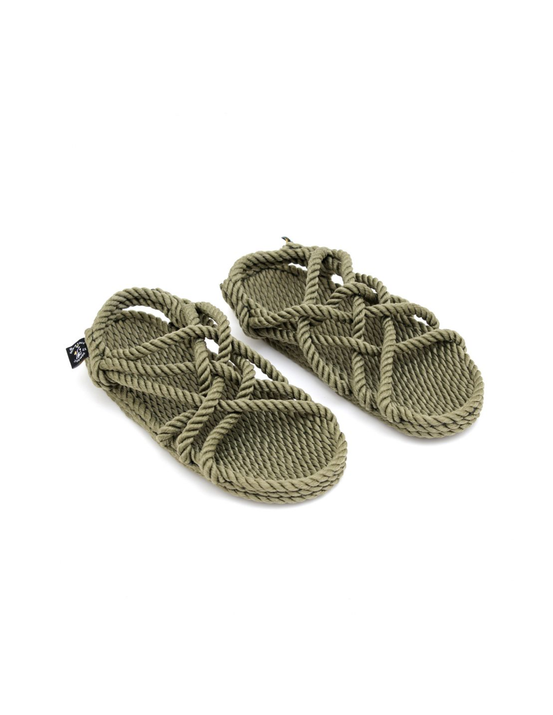 nomadic Sandales femme jc sage green en corde kaki