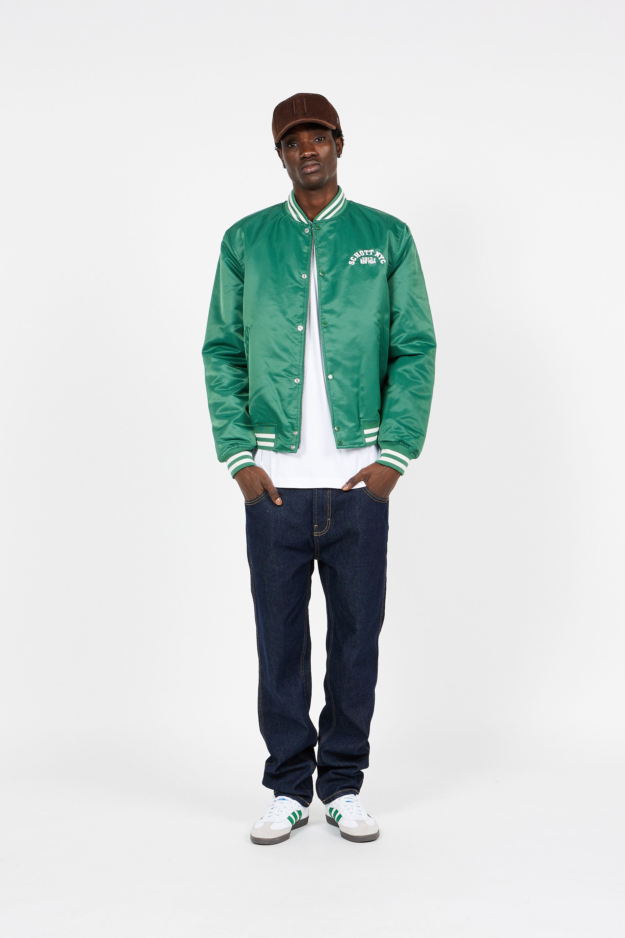 SCHOTT bomber PRINCETON1RS Vert