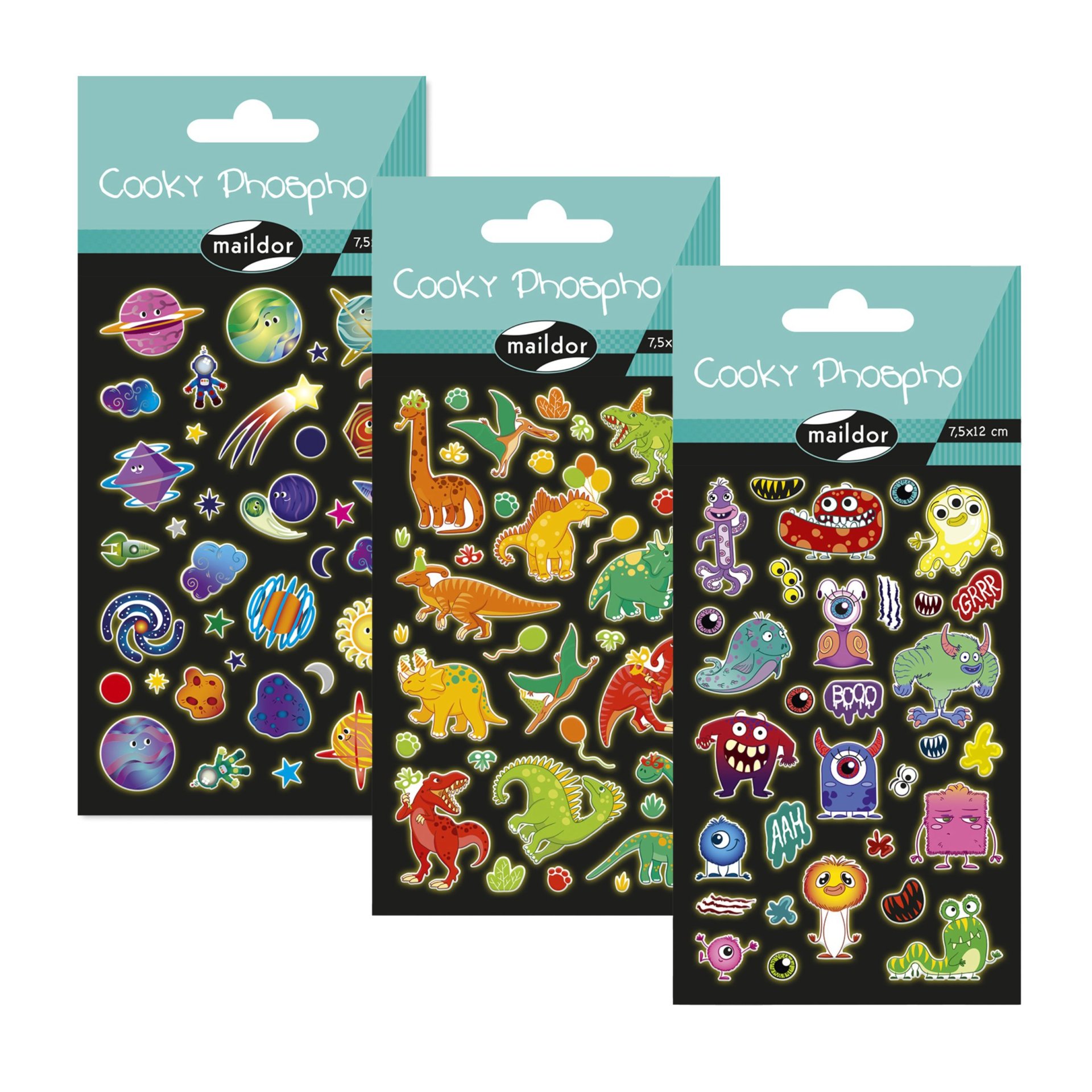 Stickerpackung phosphoreszierend Cooky Phospho