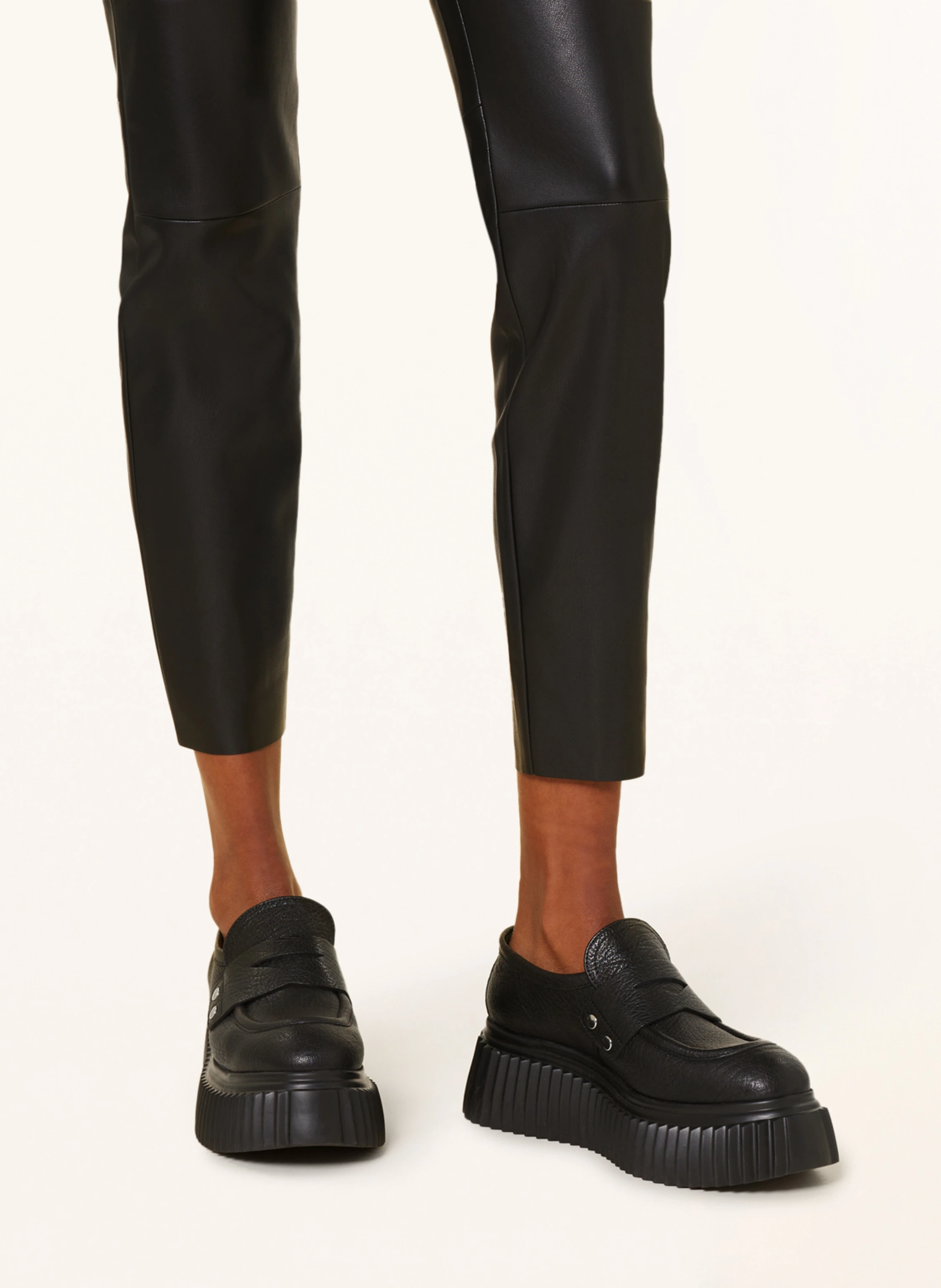 oui Leggings in Lederoptik