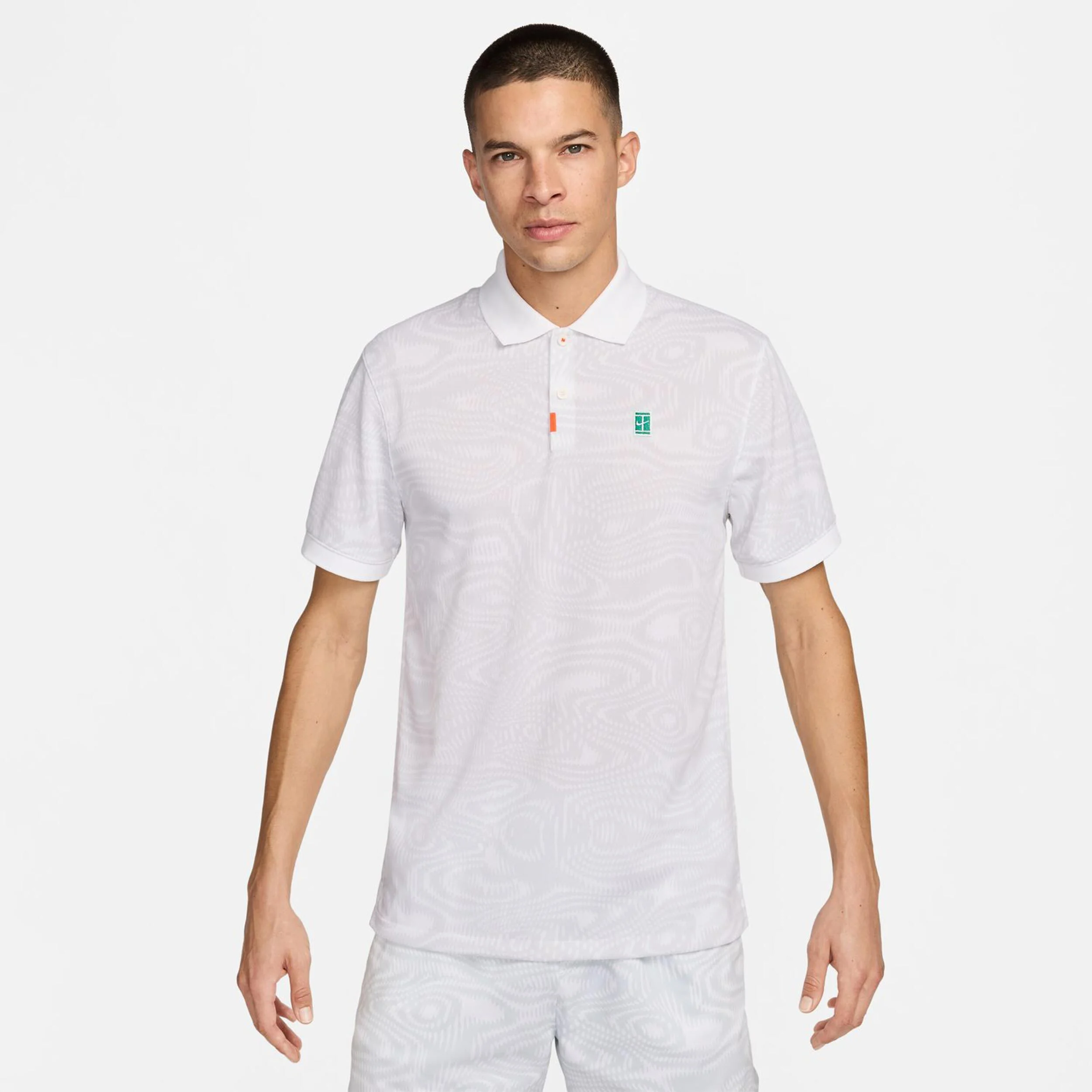 Nike Dri-Fit Heritage Polo Hommes - Blanc