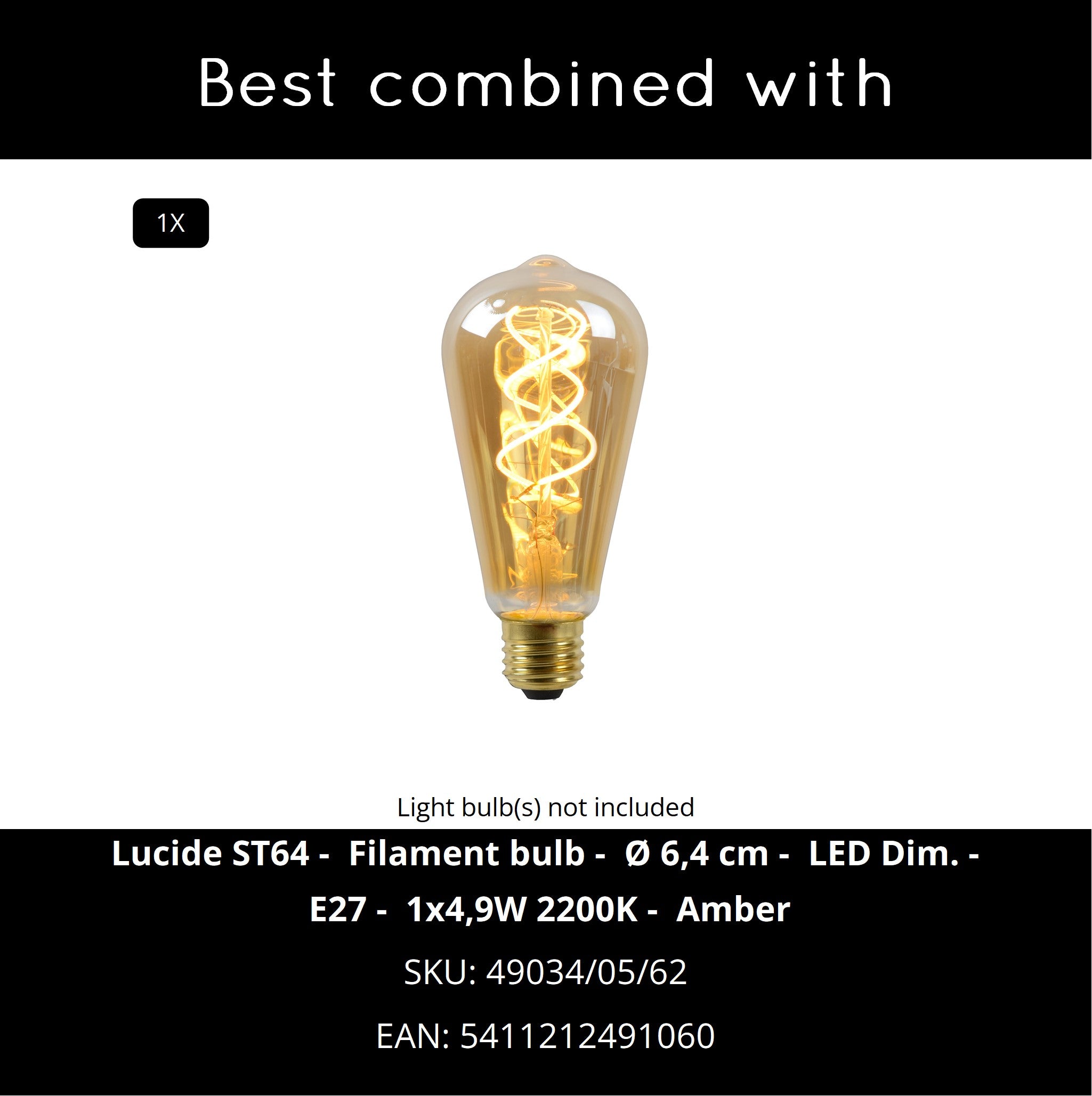 Claire wandlamp buiten IP54 met bewegingssensor zwart