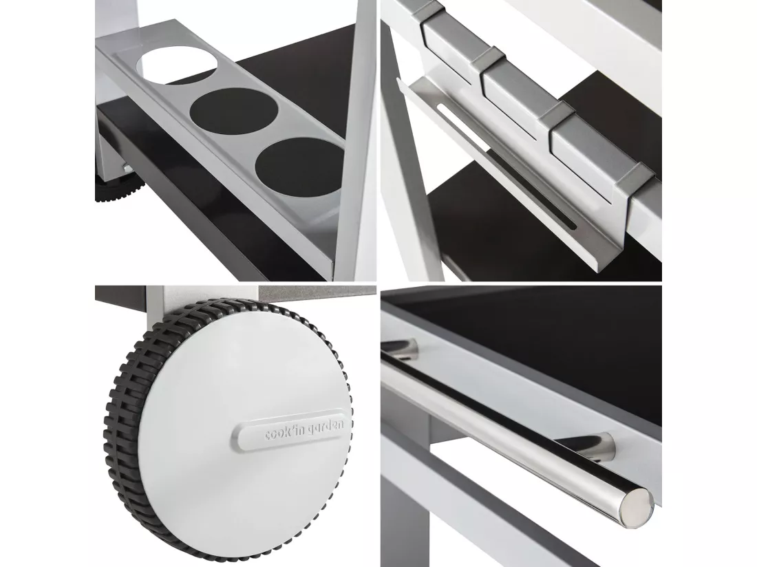 Desserte MÉDIA M pour plancha - COOK'IN GARDEN