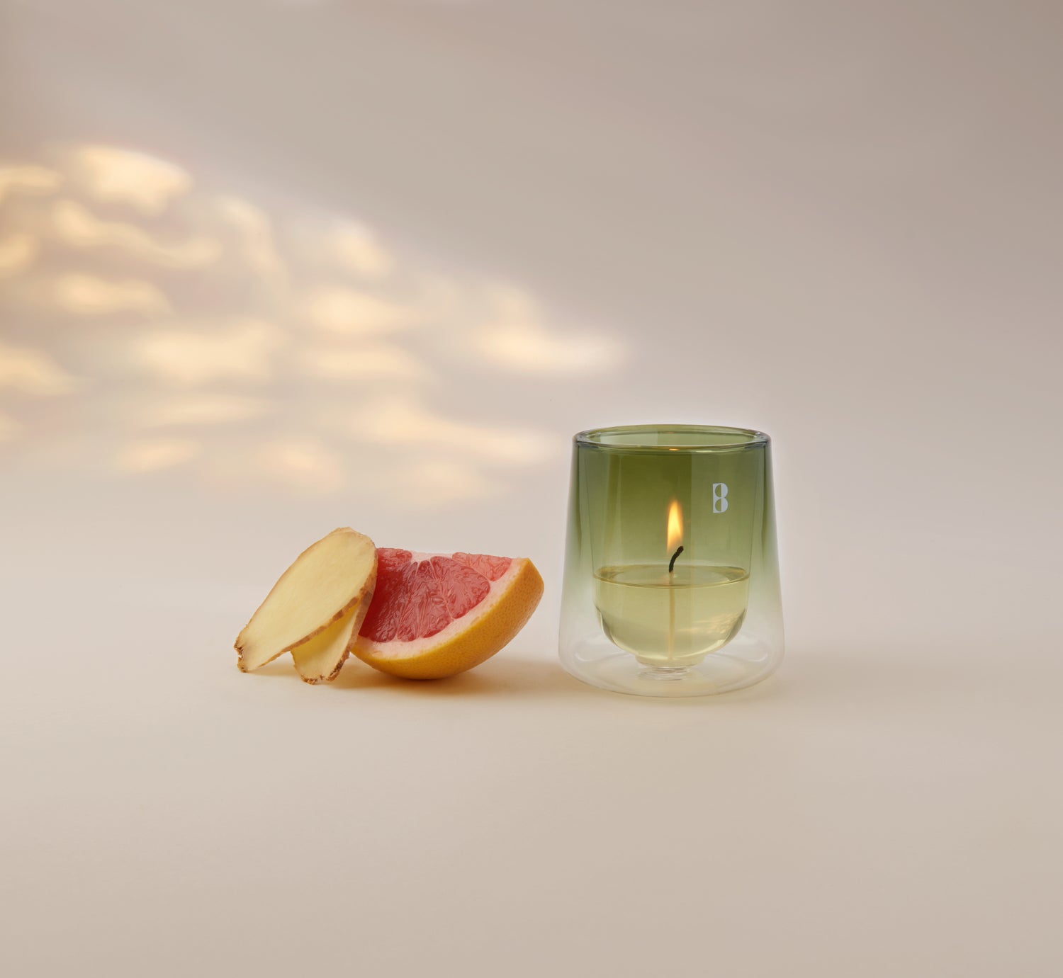 Bolsius geurkaars CleanLight navulling Grapefruit & Ginger 20 uur D 5,5 H 11,6 cm 2 stuks