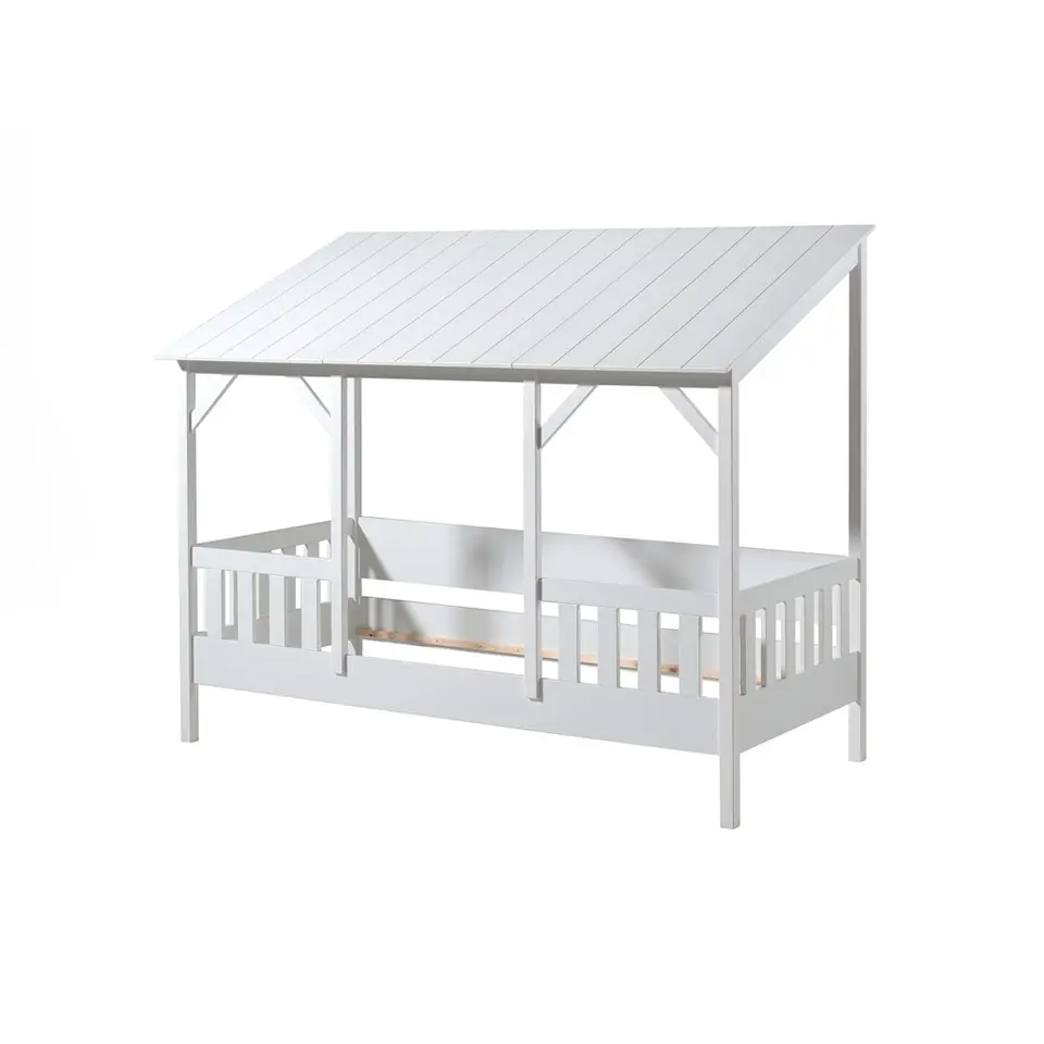 Vipack huisbed met wit dak - wit - 90x200 cm