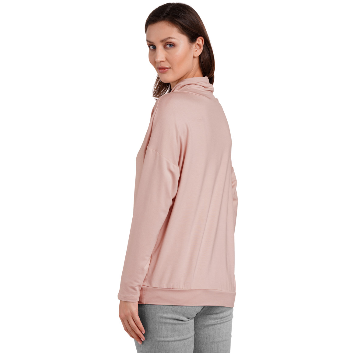Gina Benotti Damen Langarmshirt mit Statement-Print rosa