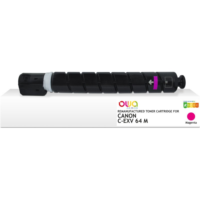 Toner remanufacturé OWA - standard - Magenta - pour CANON C-EXV 64