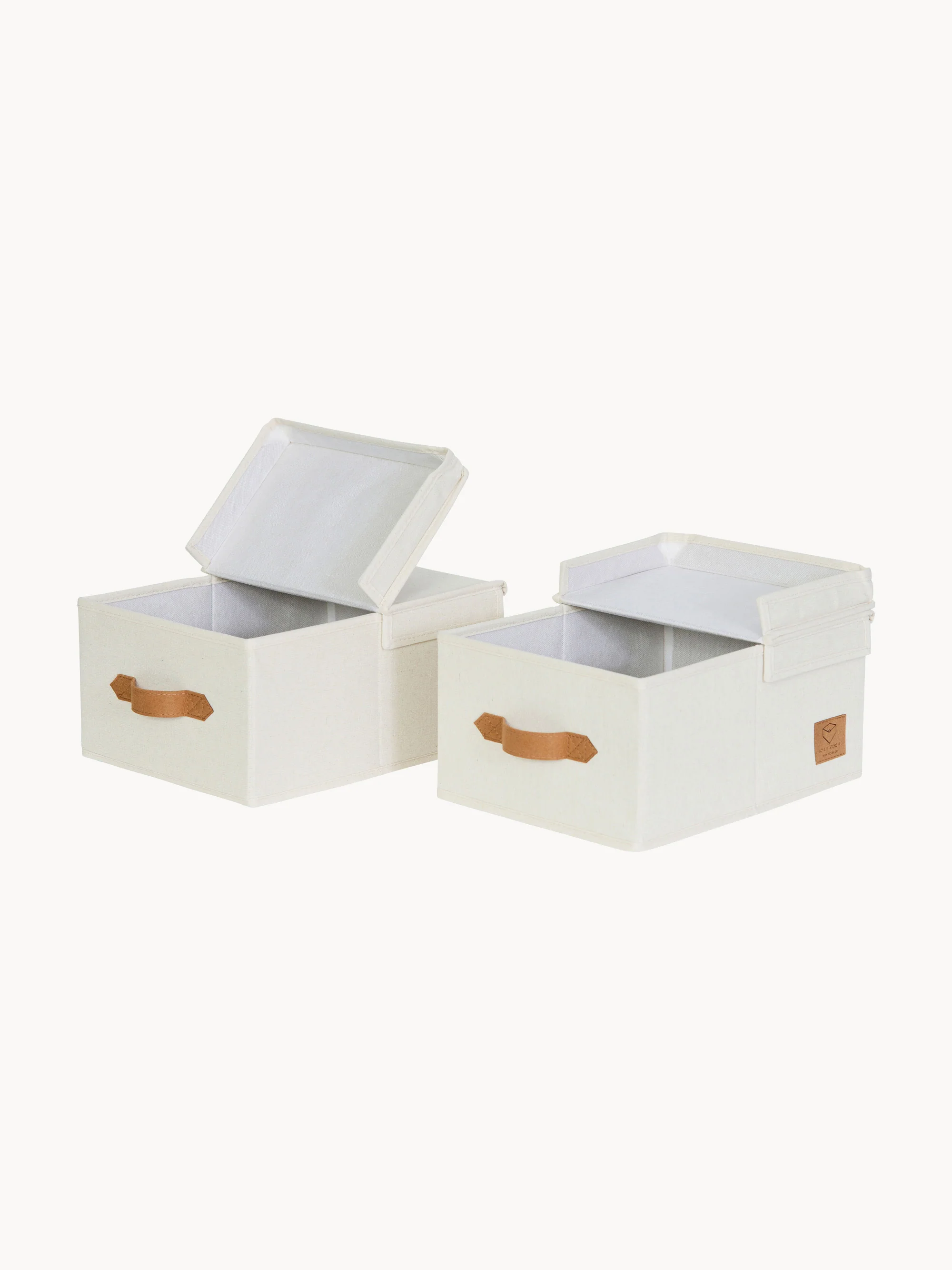 Opbergdozen Premium met deksel, set van 2