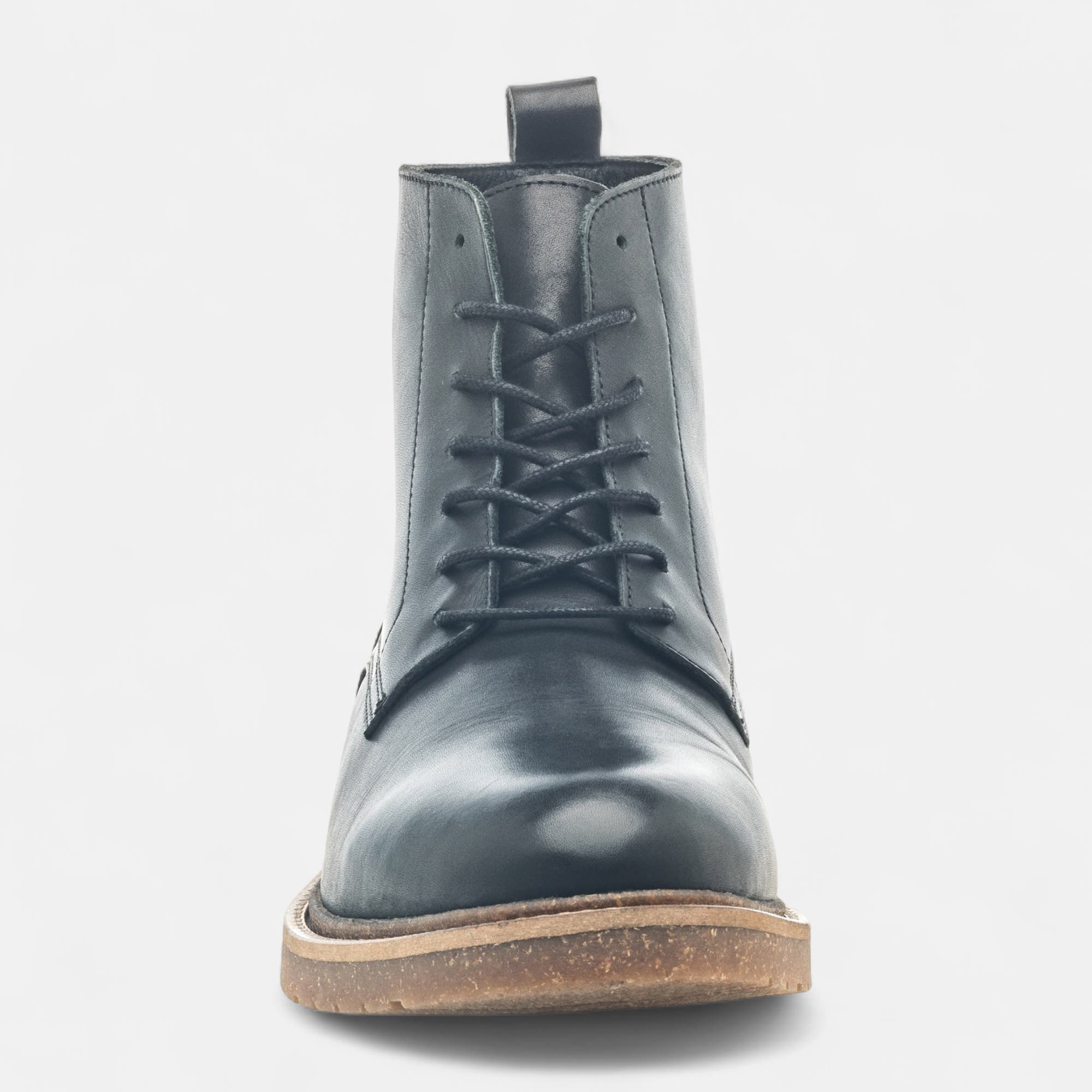 Bottines Homme en cuir noir