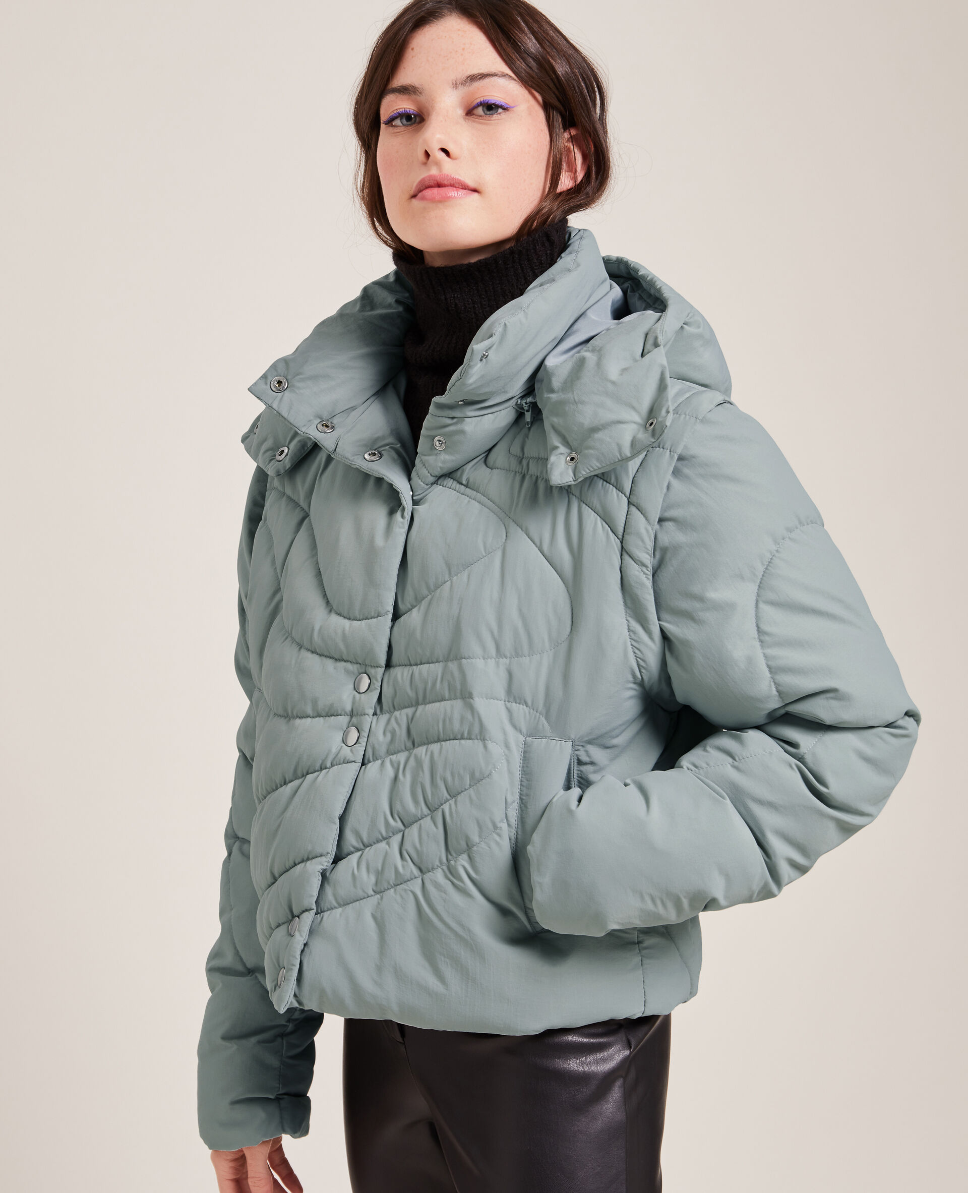 Doudoune matelassage wavy - Vert