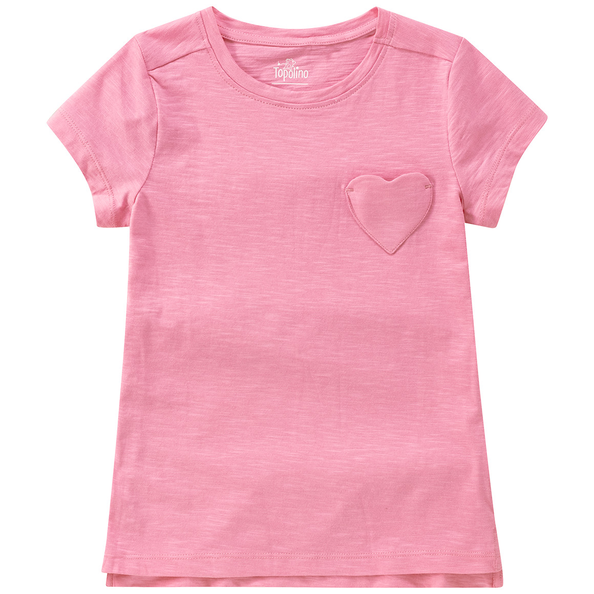 Topolino Mädchen T-Shirt mit Herz-Tasche rosa