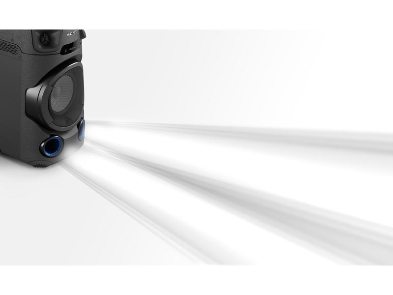 Sony Musik-System MHC-V13D Schwarz Leistungsstarkes Audiosystem mit Bluetooth