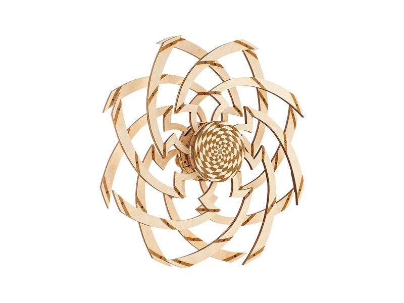 WoodTrick Bausatz Vortex Hypnotic Mechanische Deko als Holzbausatz