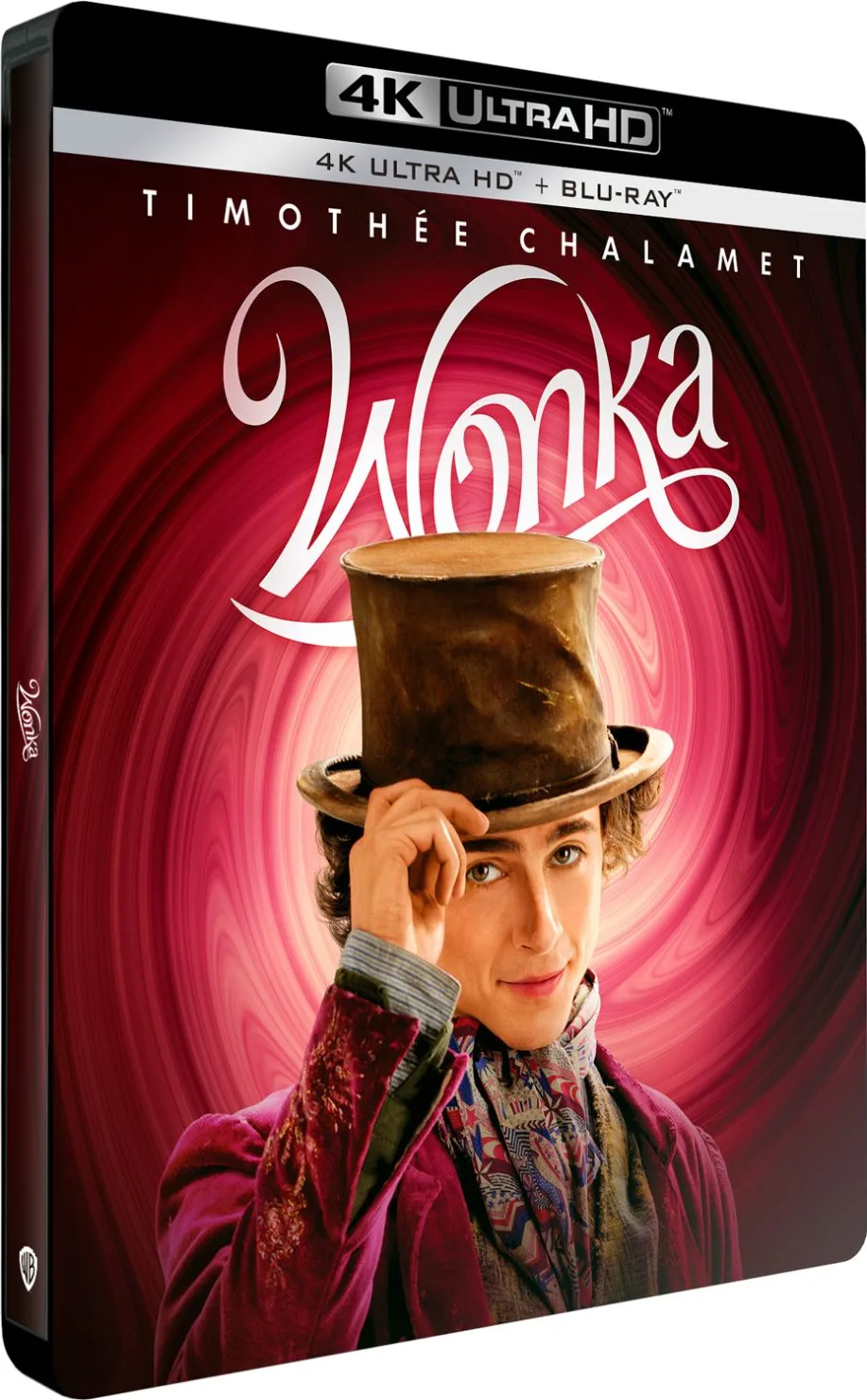 Wonka Édition Steelbook (Blu-ray UHD 4K   Blu-ray) Disques Blu-ray films