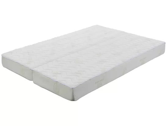 Matelas 130 x 190 cm clic-clac aloe vera ép.16cm - ALOHA de NATUREA