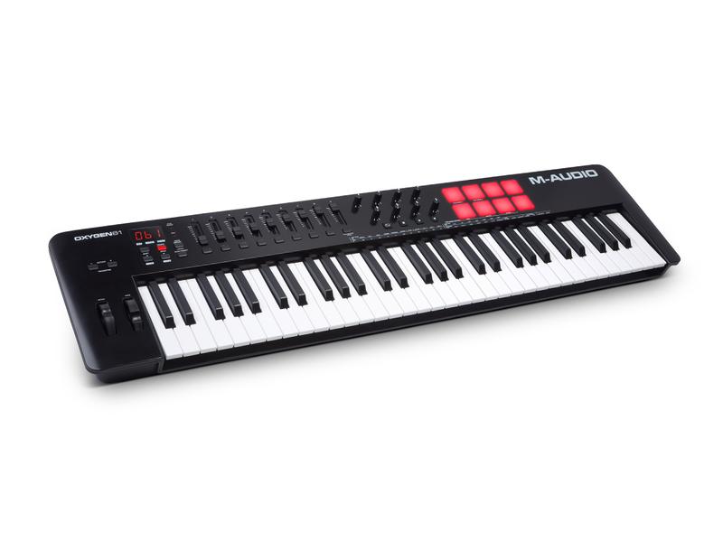 M-Audio Keyboard Controller Oxygen 61 MKV 61-Tasten USB-MIDI Controller mit Smart-Kontrollen und Auto-Mapping