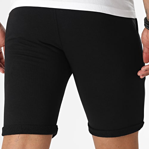 Short Jogging La Laverie Noir Rose Fluo
