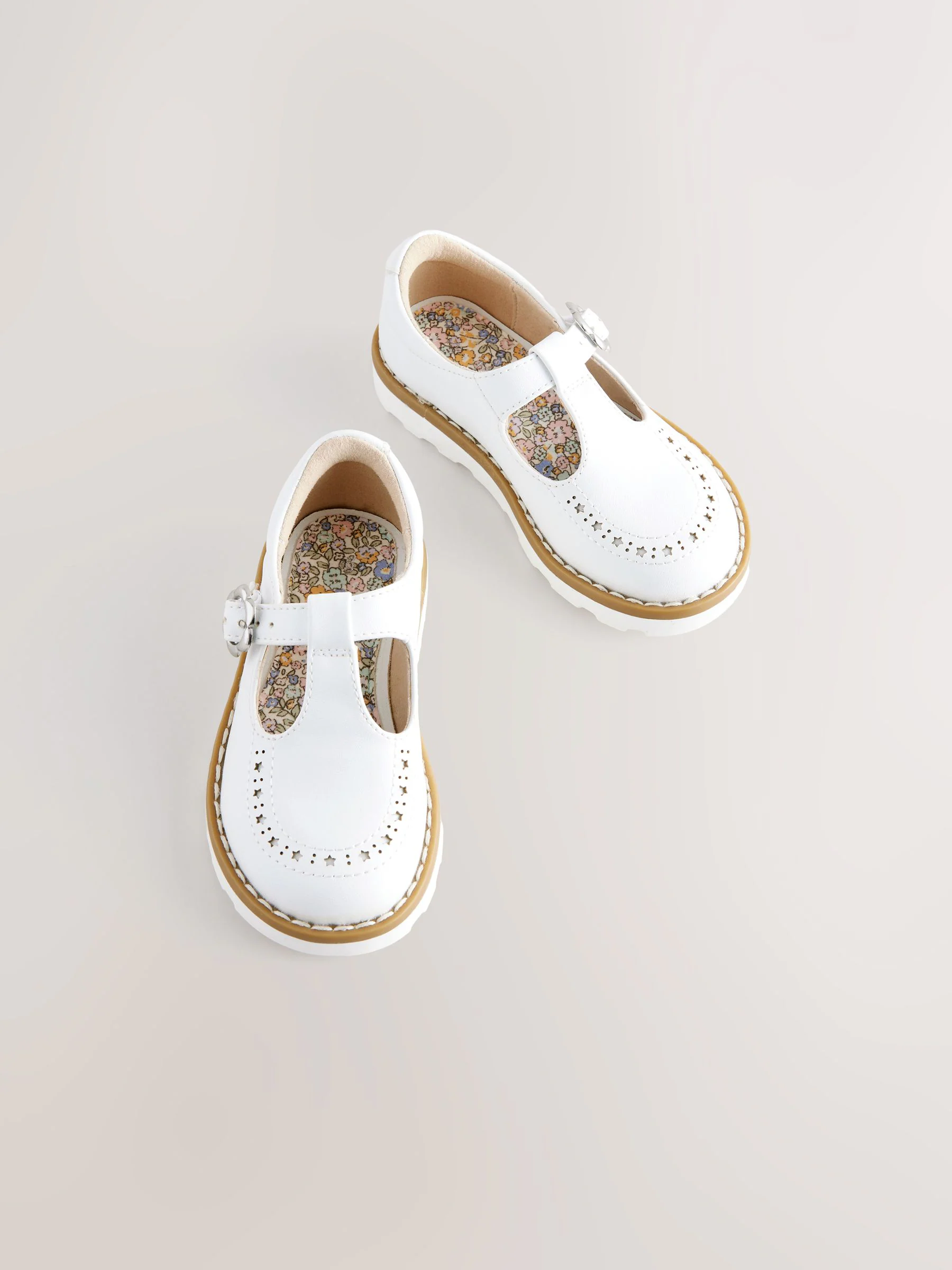 Wit - Schoenen met T-bandje