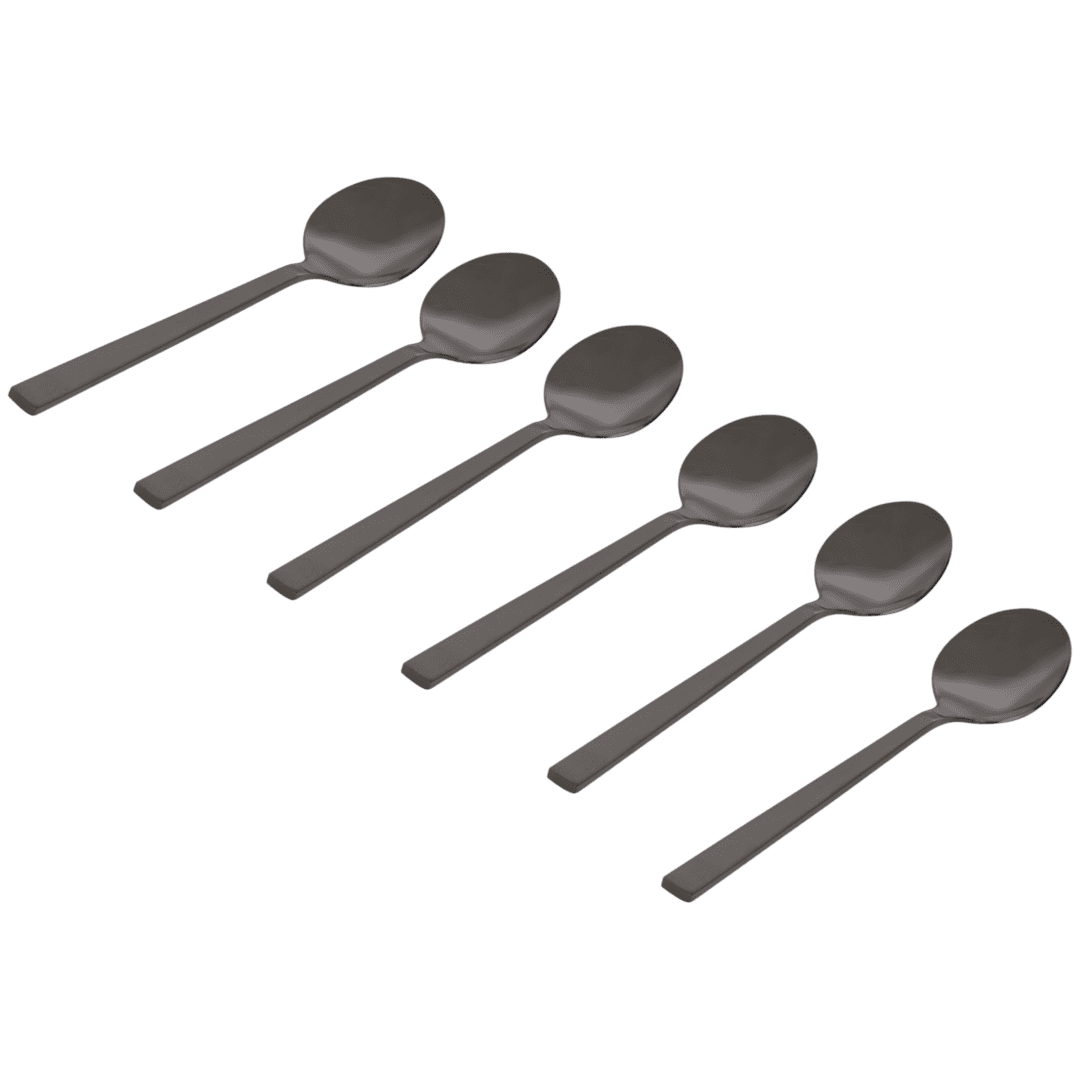 Luxe dessertlepels 6 stuks | diverse kleuren