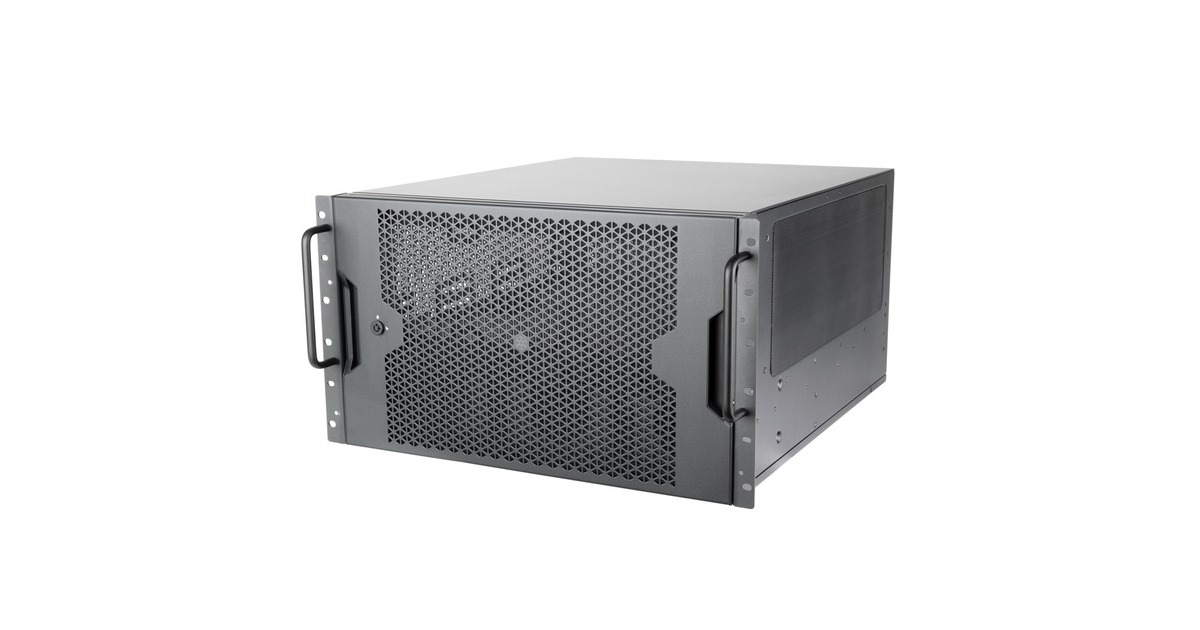SilverStoneRM61-312, rack, serverbehuizing  (Zwart | 6U)