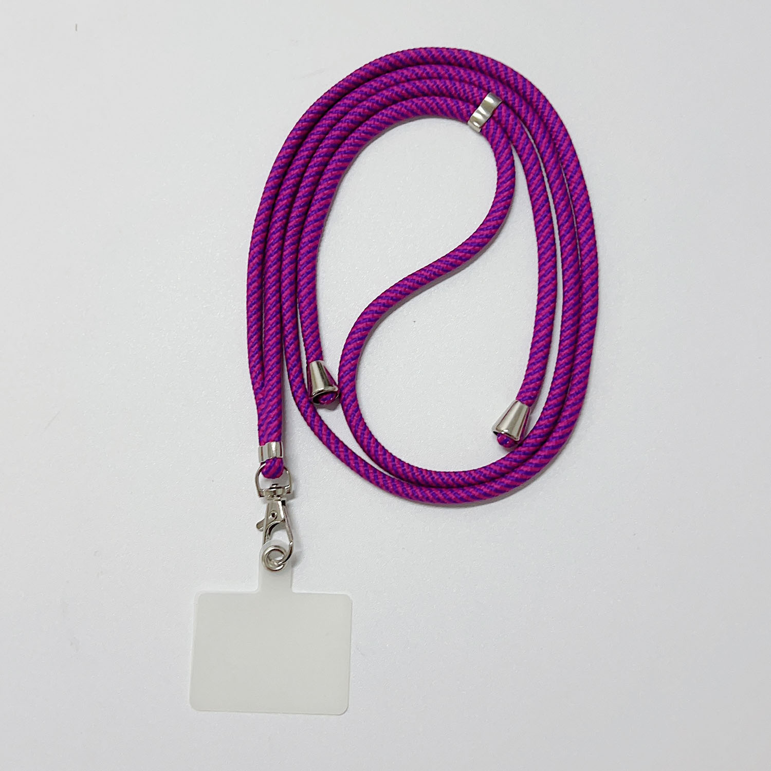 (145cm) Universal Necklace Handykette Umhängeband für Schutzhülle   1x Einlage - Rosa / Lila
