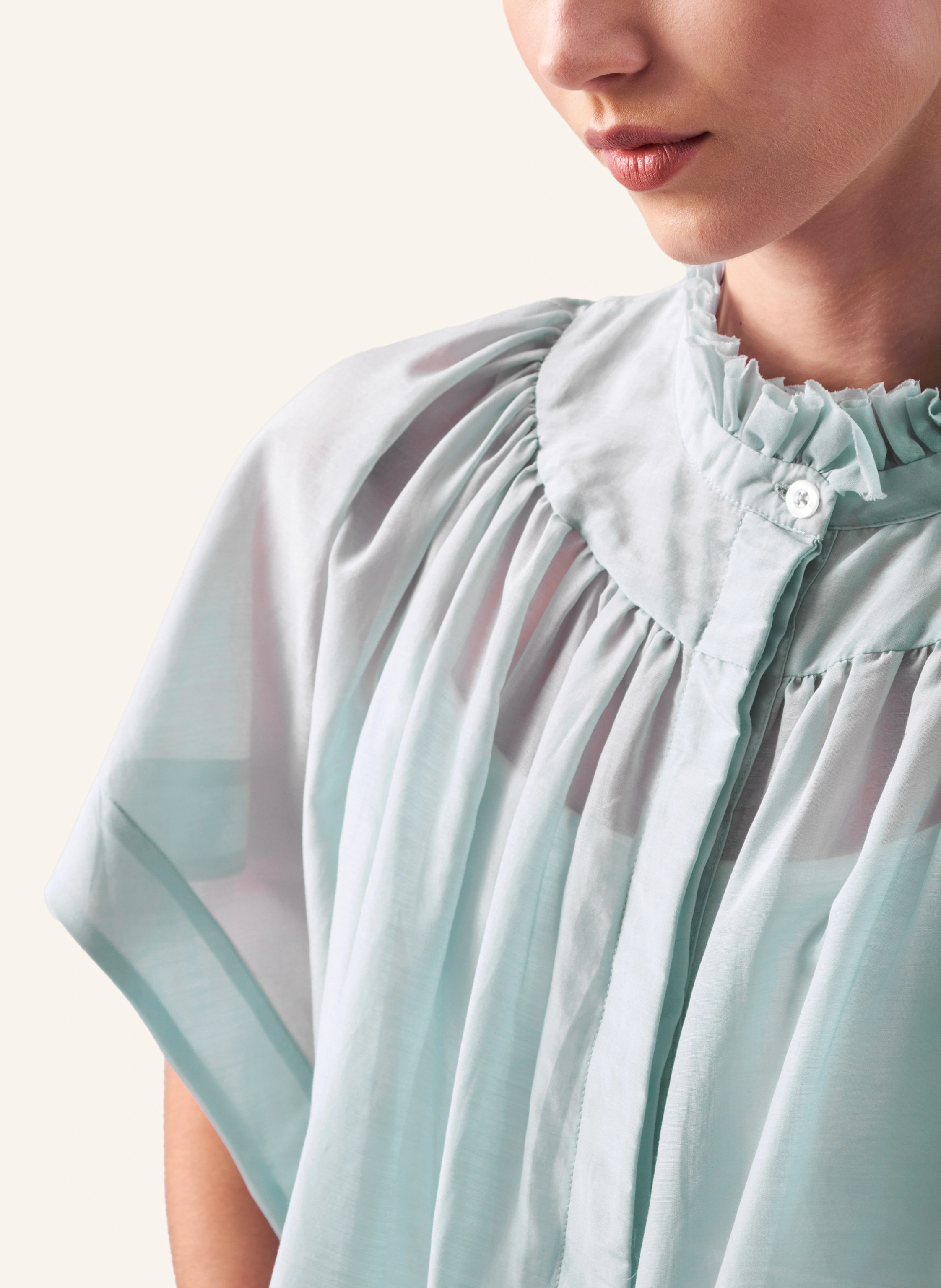 Helene Galwas Bluse aus Baumwoll-Seiden Mischung IDIS