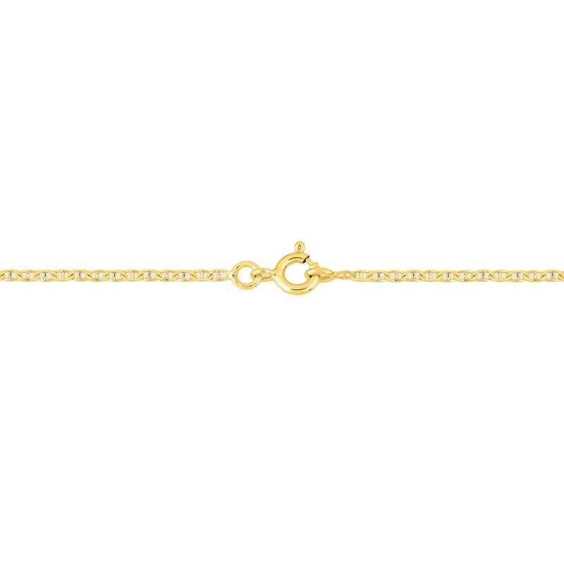 Bracelet Mixte 18 cm - Maille Marine - Or 18 Carats - Largeur 1.5 mm
