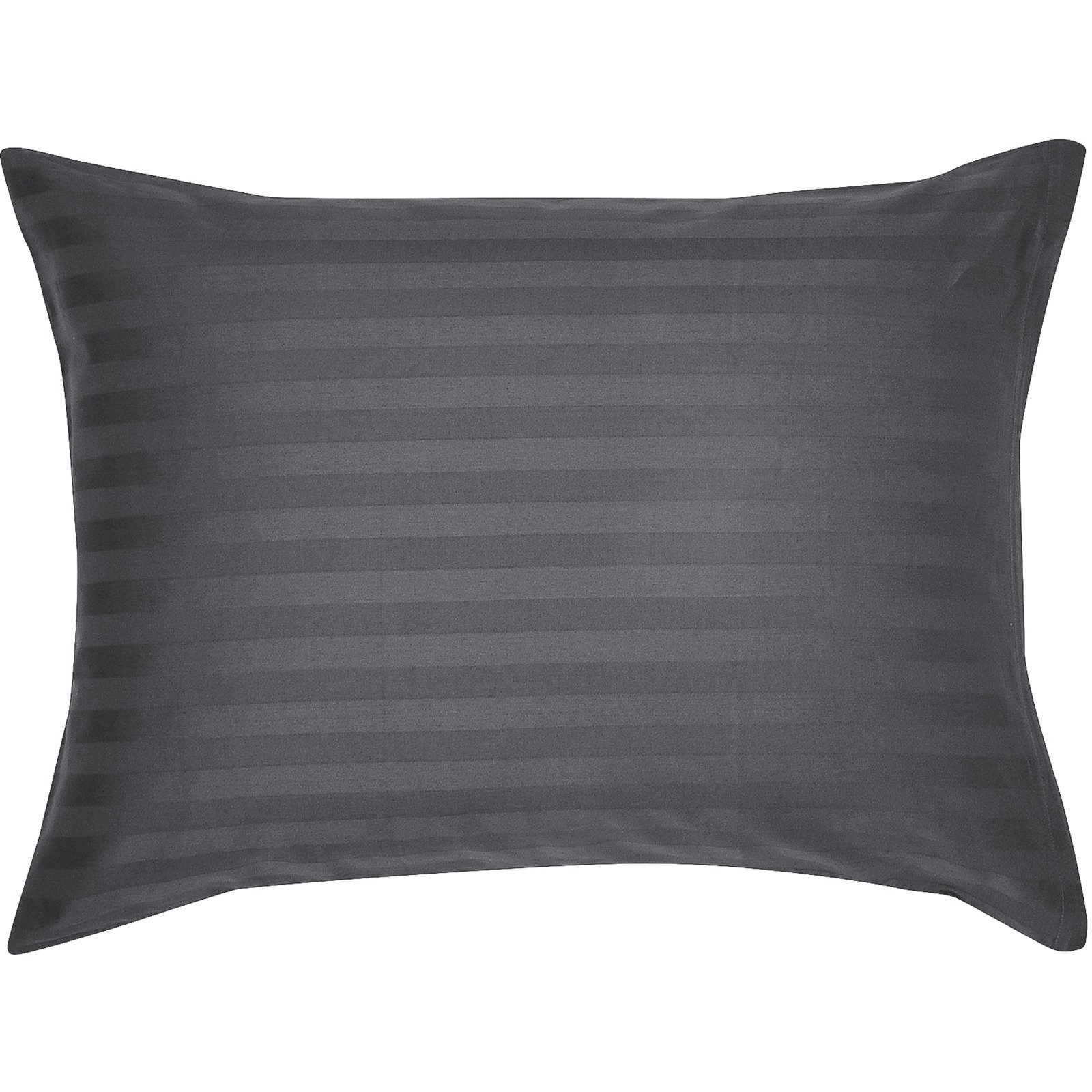 Bettwäsche Satin gestreift grau 200x210 2x65x65 Bettanzug Fra