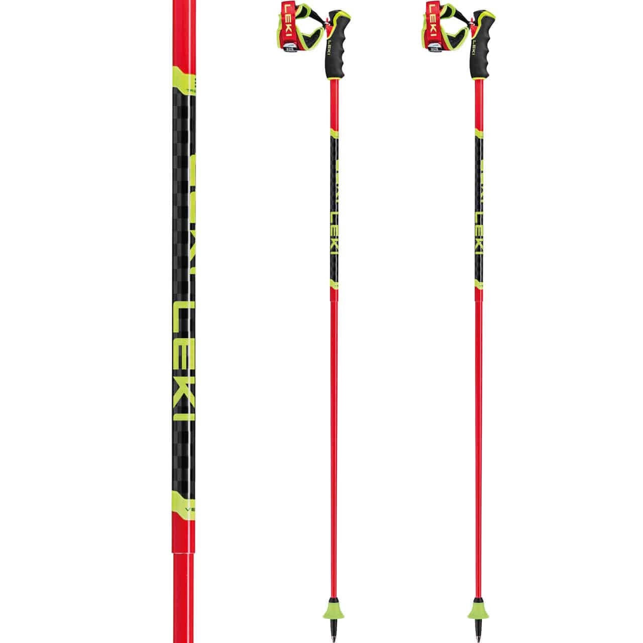 Leki Venom GS 3D bright red/black/neonyellow | Leki Alpin Skistöcke | Leki | L | MARKEN | XSPO