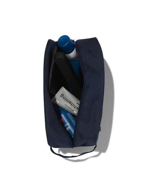 trousse de toilette bleue 12x27x16