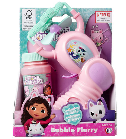 Bubbles S?beboblemaskine - Gabby's Dollhouse BubBlå Flurry
