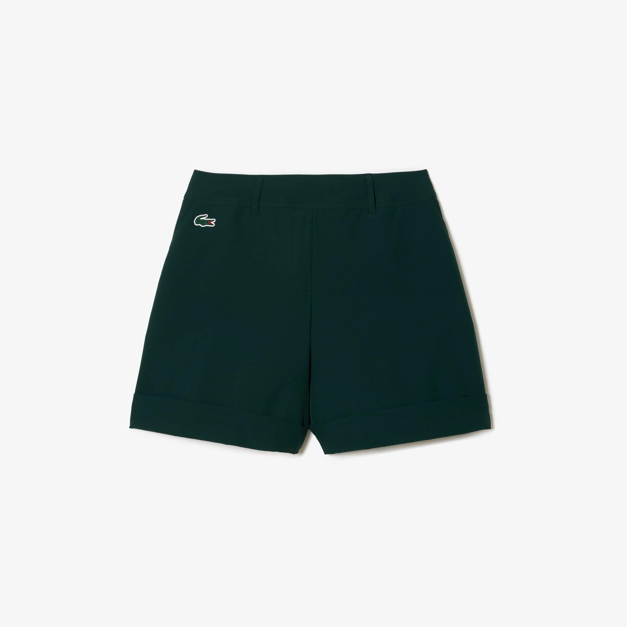 Bermuda femme Golf Lacoste SPORT en taffetas extensible Shorts - Vert - Lacoste - Femme