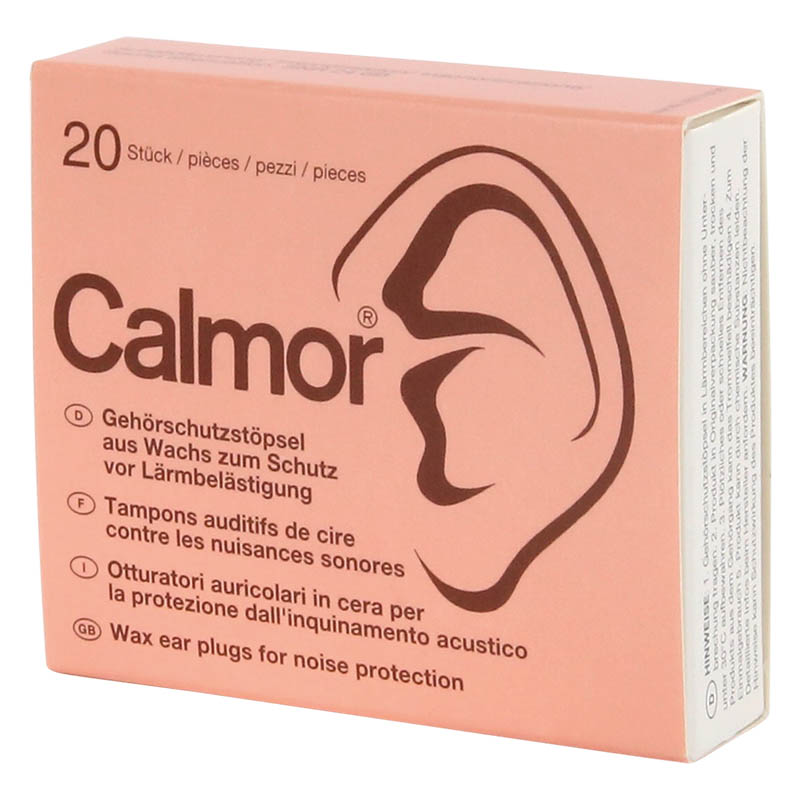 CALMOR Gehörschutzstöpsel<br>20 Stück, Wachs