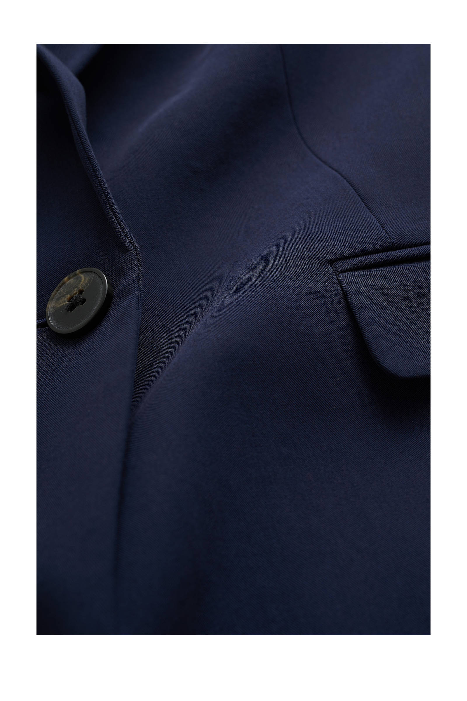 WE Fashion getailleerde blazer donkerblauw