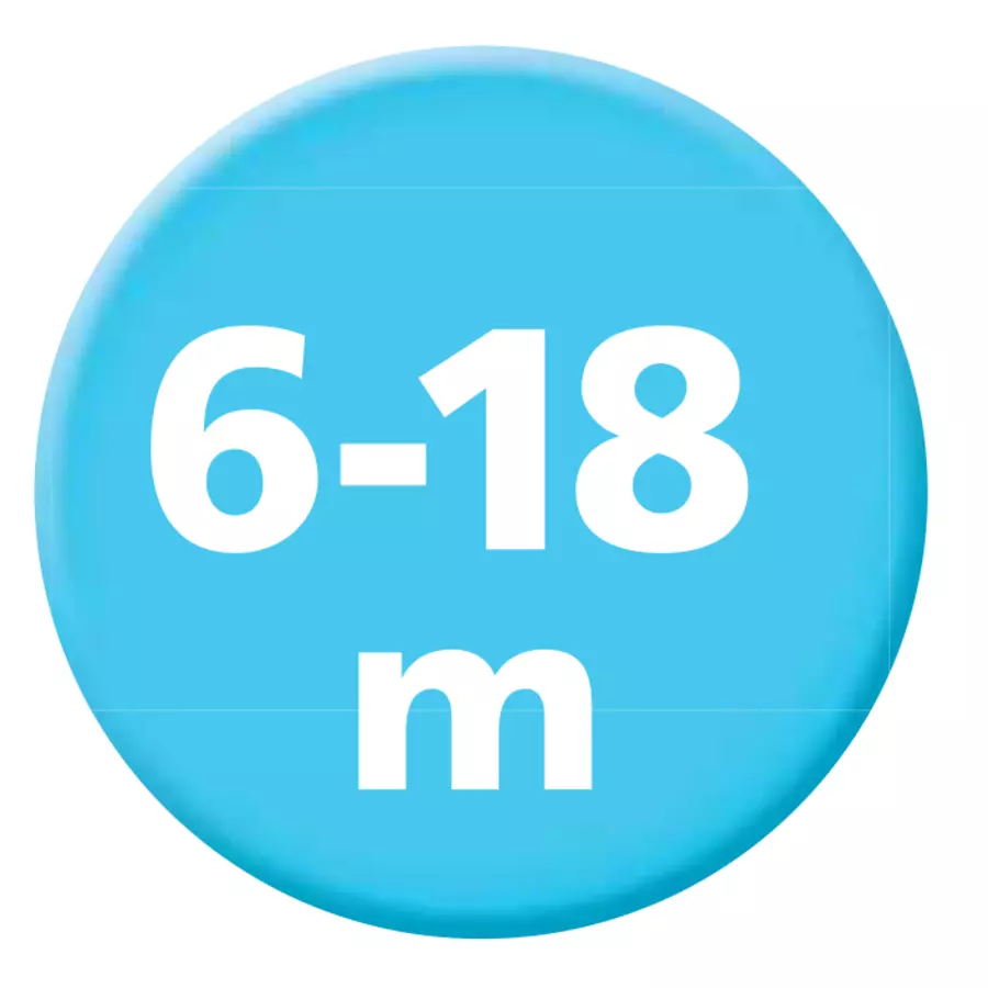 NUK Schnuller Star, Gr. 2 in gelbrot