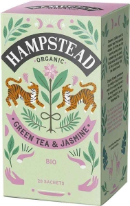 Hampstead Tea Bio Grüntee & Jasmin Beutel, 20 Stück