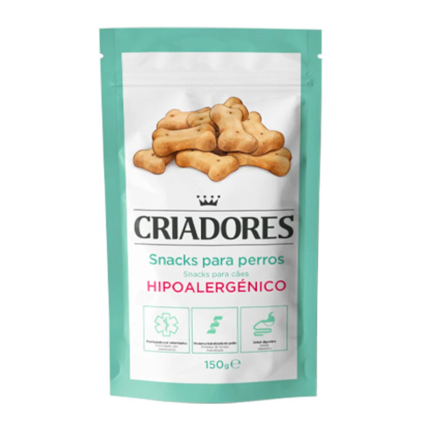 Biscoitos hipoalergênicos para cães da Breeders
