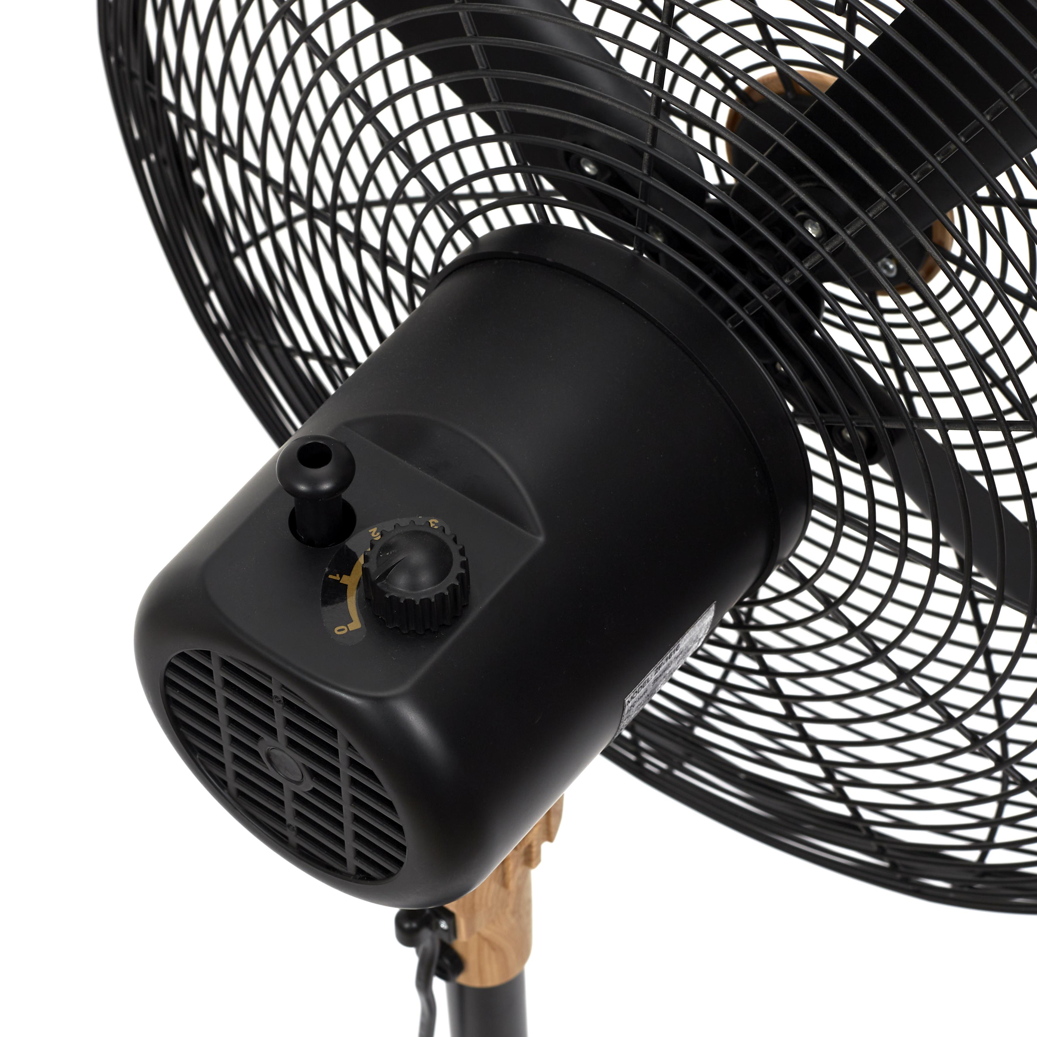 VENTILATEUR SUR PIED DIA40CM NOIR M1