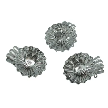 Riffelmacher - Baumkerzenhalter silber Zapfen 15mm, silber