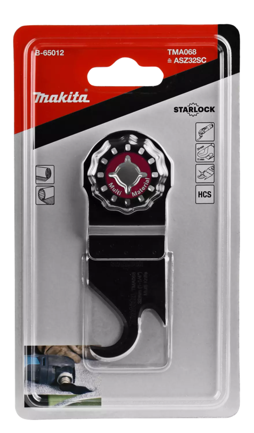 Makita B-65012 / TMA068 Universeel mes - 11x24mm