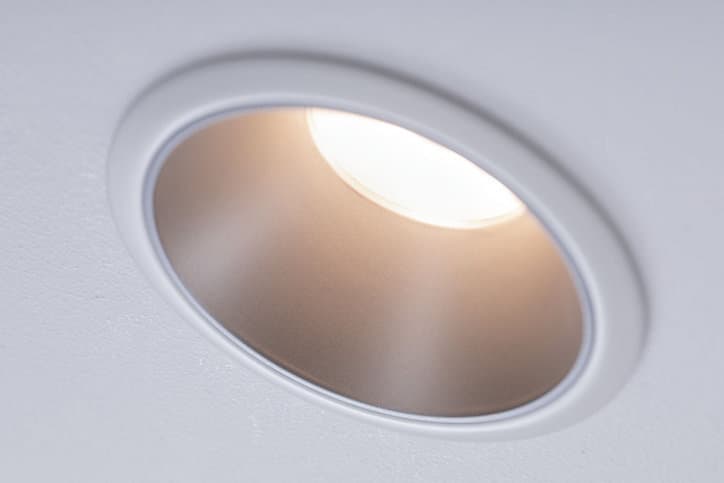 3 spots encastrables Cole LED intégrée blanc chaud IP44 3x470lm Ø8cm argent finition blanche Paulmann