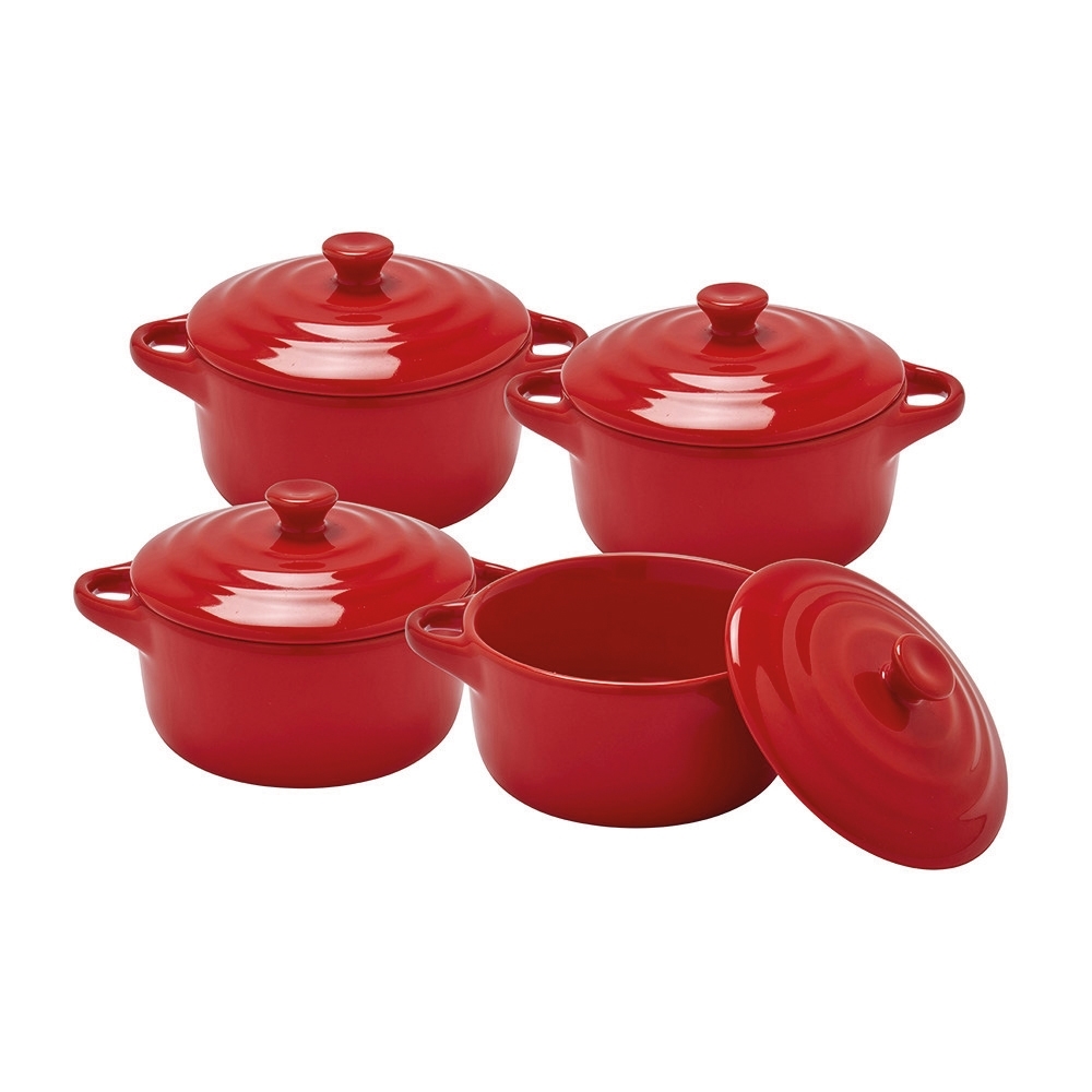 Lot de 4 mini-cocottes Pradel France ®