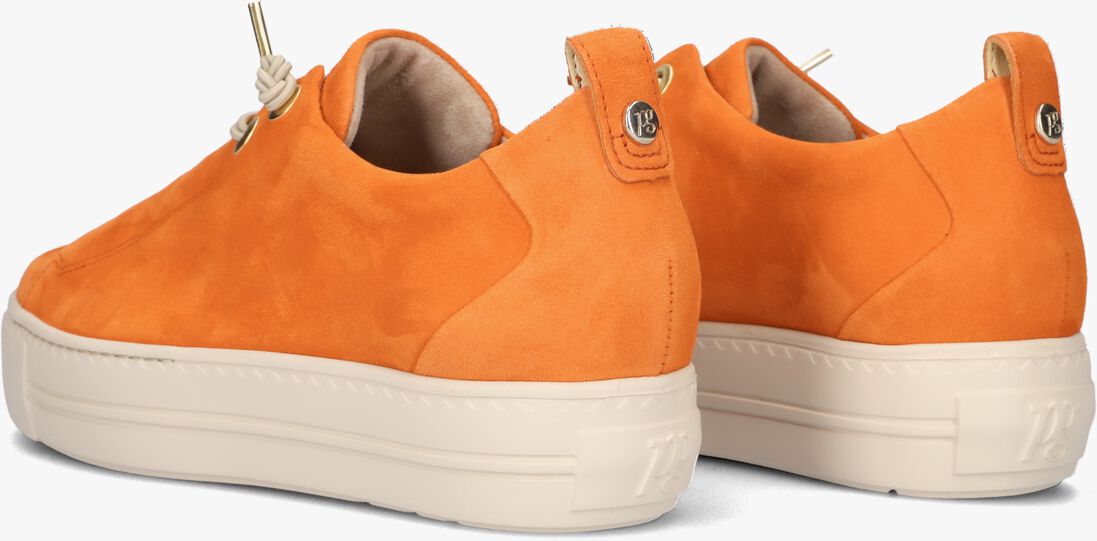 PAUL GREEN oranje paul green lage sneakers 5017