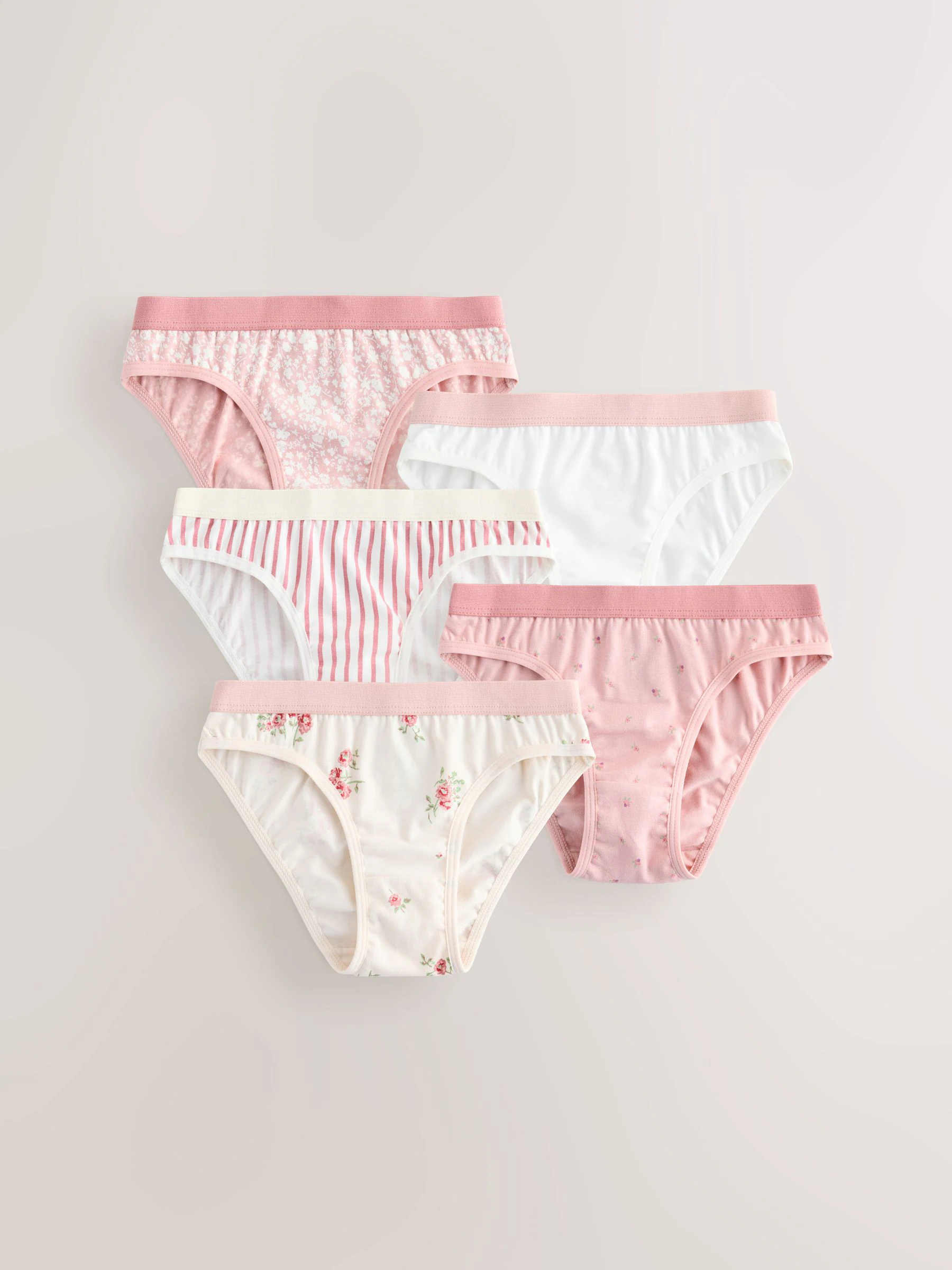 Roze - Set van 5 Bikini Onderbroeken (1.5-16jr)